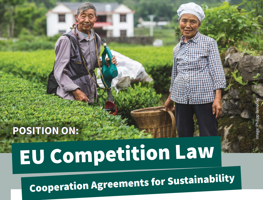 Position on EU Competition Law: Cooperation Agreements for Sustainability