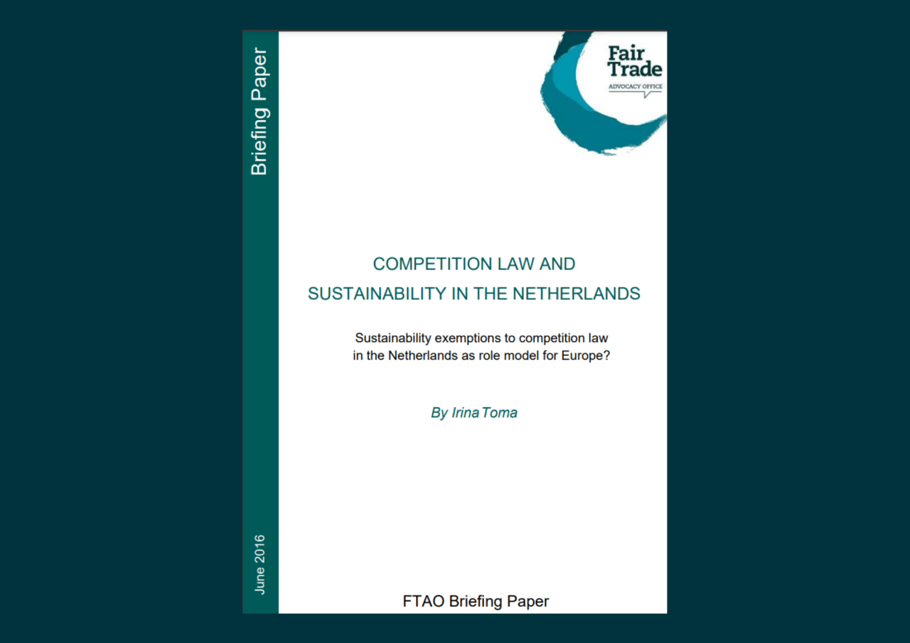 Competition law and sustainability in the Netherlands