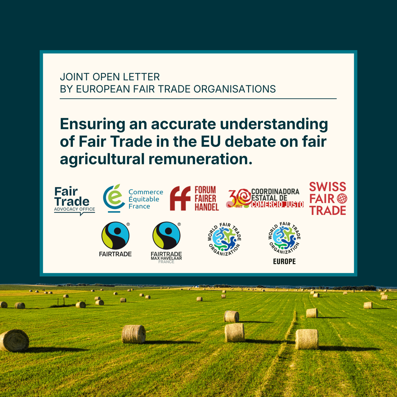 Joint letter by Fair Trade organisations: Ensuring an accurate understanding of Fair Trade