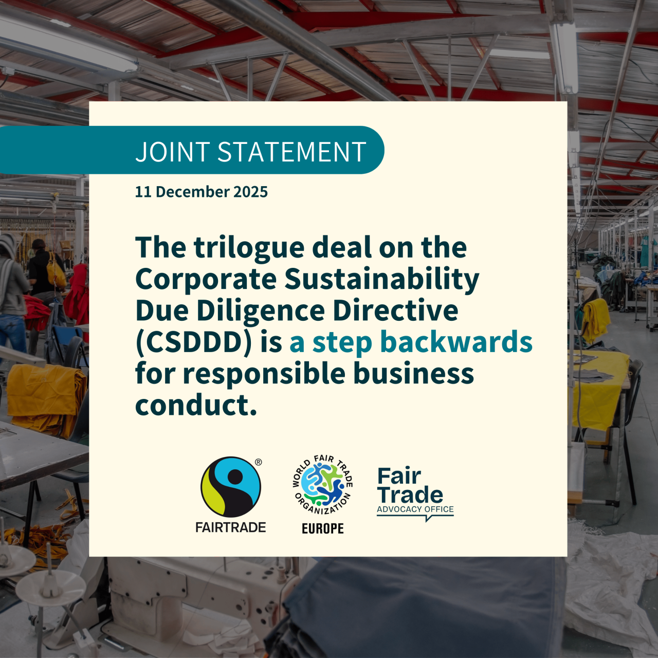 Trilogue deal on CSDDD is a step backwards for responsible business conduct