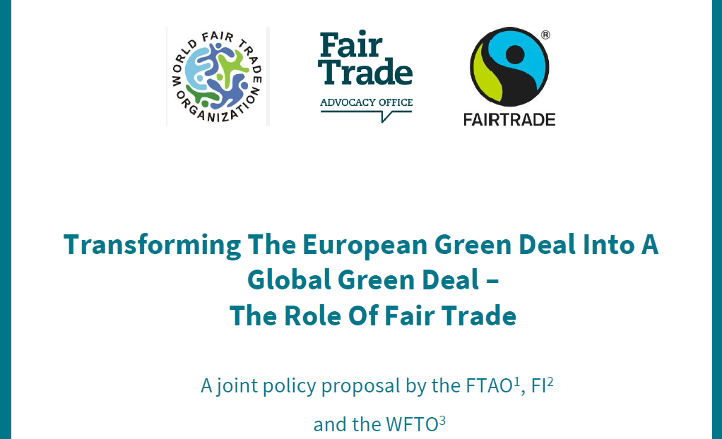 Transforming the European Green Deal into a Global Green Deal – the role of Fair Trade