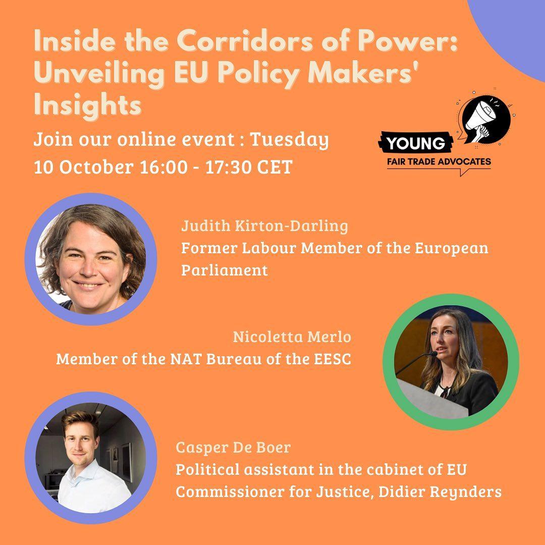 Young Fair Trade Advocates in conversation with EU policymakers